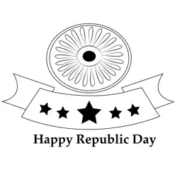 Republic Day Of India Flag