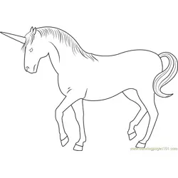 Dark Purity Unicorn Free Coloring Page for Kids