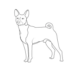 Hybrid Dog Free Coloring Page for Kids