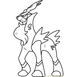 Cobalion Pokemon Coloring Pages 1 Cobalion Pokemon