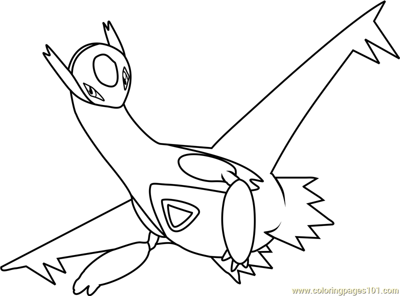 215 Simple Latios Coloring Page with disney character