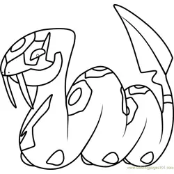 Seviper Pokemon Free Coloring Page for Kids