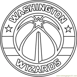 Washington Wizards Free Coloring Page for Kids