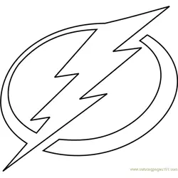 Tampa Bay Lightning Logo Free Coloring Page for Kids