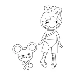 Prince Handsome Lalaloopsy Free Coloring Page for Kids