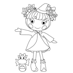Star Magic Spells Lalaloopsy Free Coloring Page for Kids