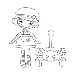 Tuffet Miss Muffet Lalaloopsy Free Coloring Page for Kids