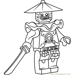 Ninjago Stone Swordsman Free Coloring Page for Kids