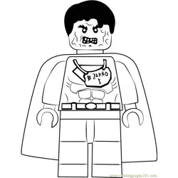Lego Bizarro Free Coloring Page for Kids