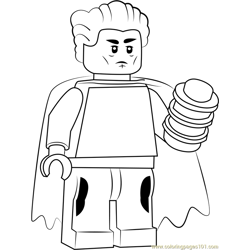 Lego The Hulk Coloring Page - Free Lego Coloring Pages