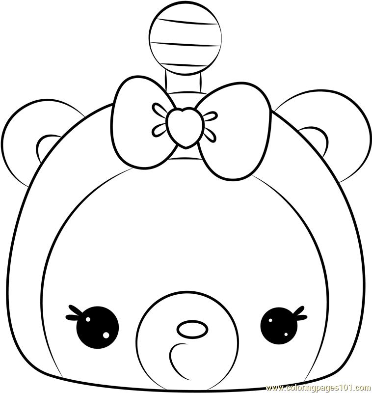 Mia Mango Coloring Page - Free Num Noms Coloring Pages