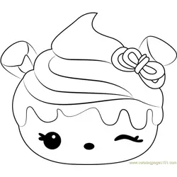 Berry Cheesecake Free Coloring Page for Kids