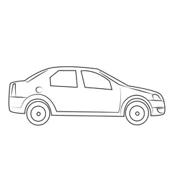 Exotic Car Free Coloring Page for Kids