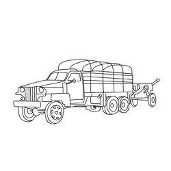 Truck With Soviet Gun