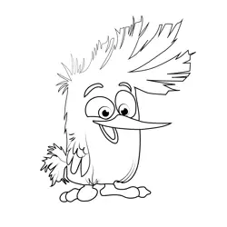 Bobby Angry Birds Free Coloring Page for Kids
