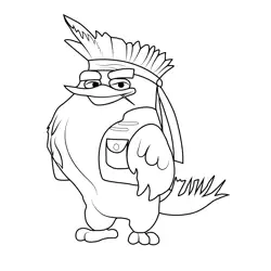 Claude Angry Birds Free Coloring Page for Kids