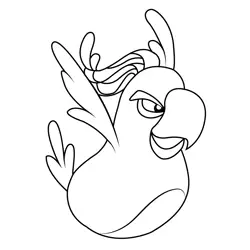 Nigel Angry Birds Free Coloring Page for Kids