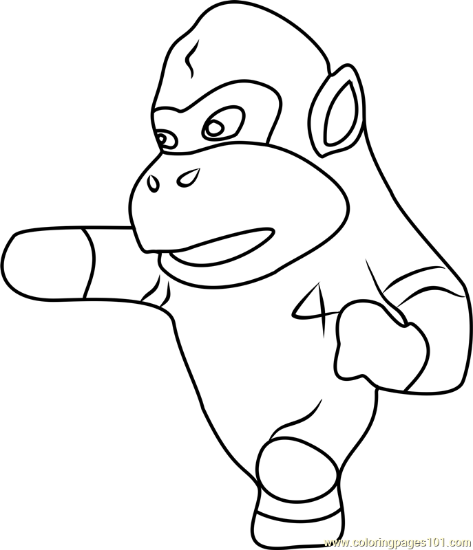 Rocket Animal Crossing Coloring Page - Free Animal Crossing Coloring