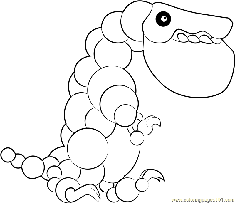 Freezy Rex Coloring Page - Free Kirby Coloring Pages : ColoringPages101.com