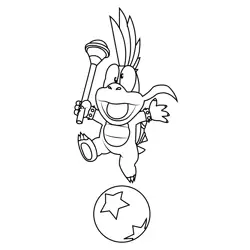 Prince Lemmy Koopalings Free Coloring Page for Kids
