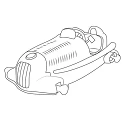 W 25 Silver Arrow Mario Kart Free Coloring Page for Kids