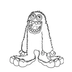 Mammott My Singing Monsters Free Coloring Page for Kids