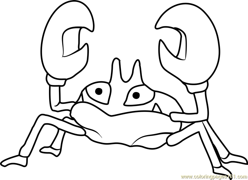Krabby Pokemon GO Coloring Page - Free Pokémon GO Coloring Pages