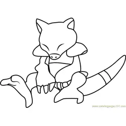 Abra Pokemon GO Free Coloring Page for Kids