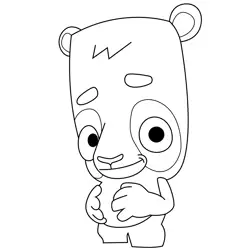 Ollie Zooba Fun Battle Royale Games Free Coloring Page for Kids