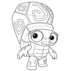 Shelly Zooba Fun Battle Royale Games Free Coloring Page for Kids
