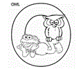 Abc Letter O Owl Sesame Street Zoe Coloring Pages 7 Com