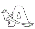 Alphabet A Coloring Pages 7 Com