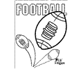 Rugby Football Coloring Page 16