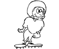 Rugby Football Coloring Page 19