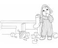 The Child Is Holding A Sock