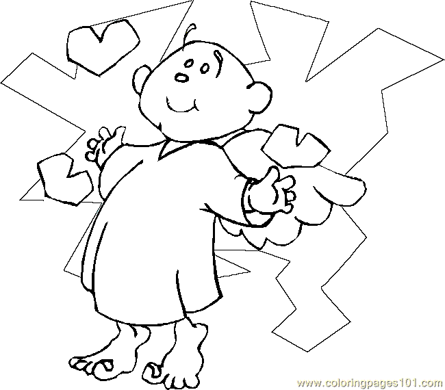 baby angel coloring pages - photo #33