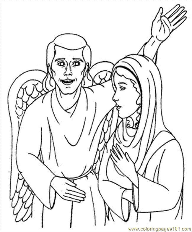 gabriel angel coloring pages - photo #4