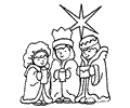 Religious Christmas Coloring Page 04