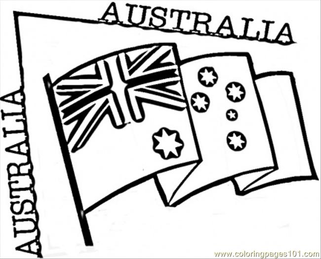 free printable coloring image Australia