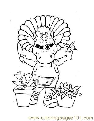 Barney Coloring Pages on Coloring Pages Barney 2  Barney    Free Printable Coloring Page Online