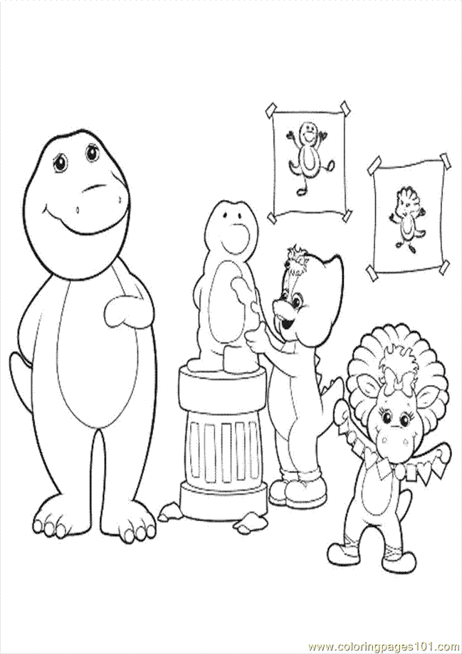 halloween barney coloring pages - photo #18