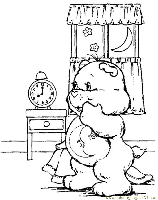 bed time coloring pages - photo #15