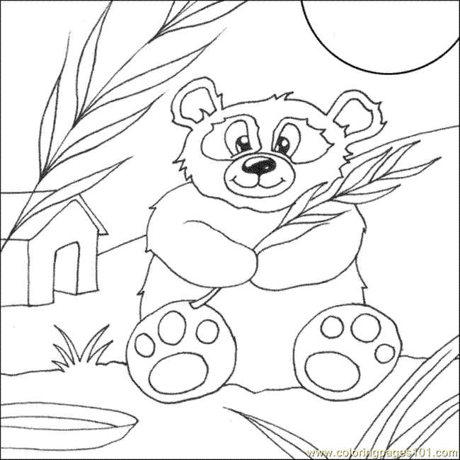 yawn panda coloring pages - photo #11