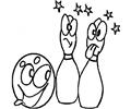 Bowling Bowl And Pins