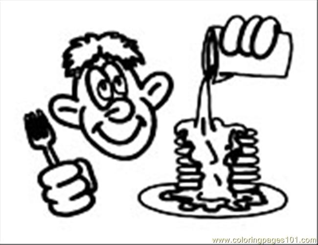 Coloring Pages Breakfast04 (Food & Fruits > Breakfast) - free printable