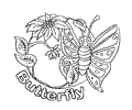 Butterfly Coloring Pages 1