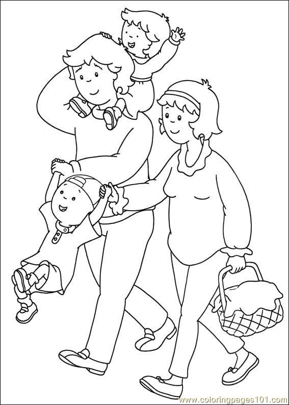 caillou printable coloring pages - photo #34