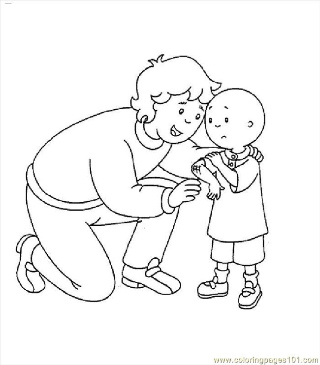 caillou coloring pages games - photo #37