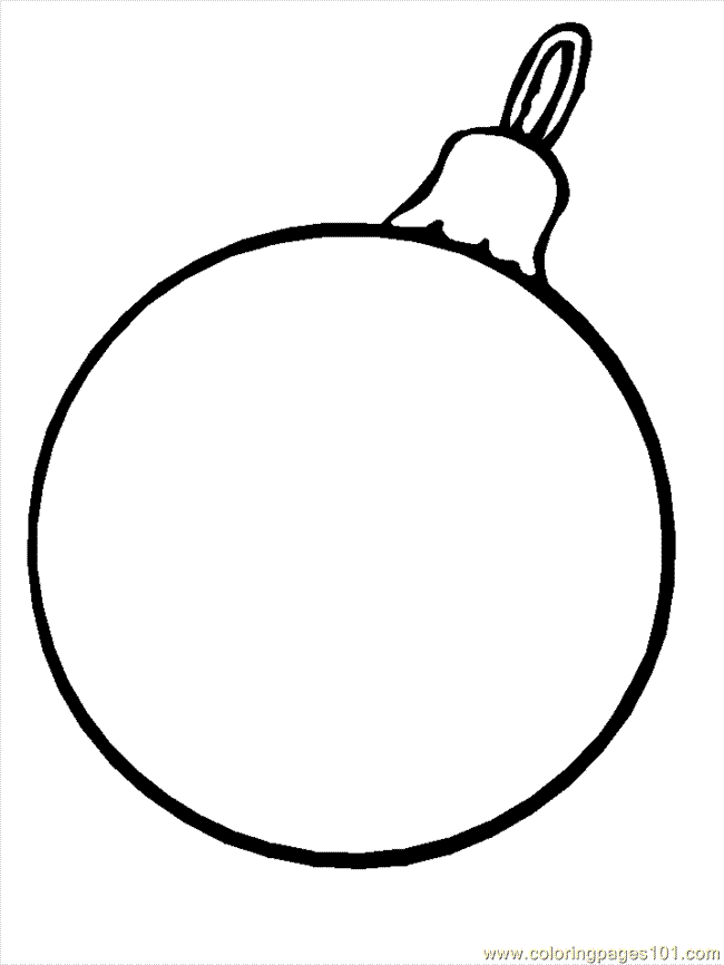 christmas ornament coloring pages - photo #6