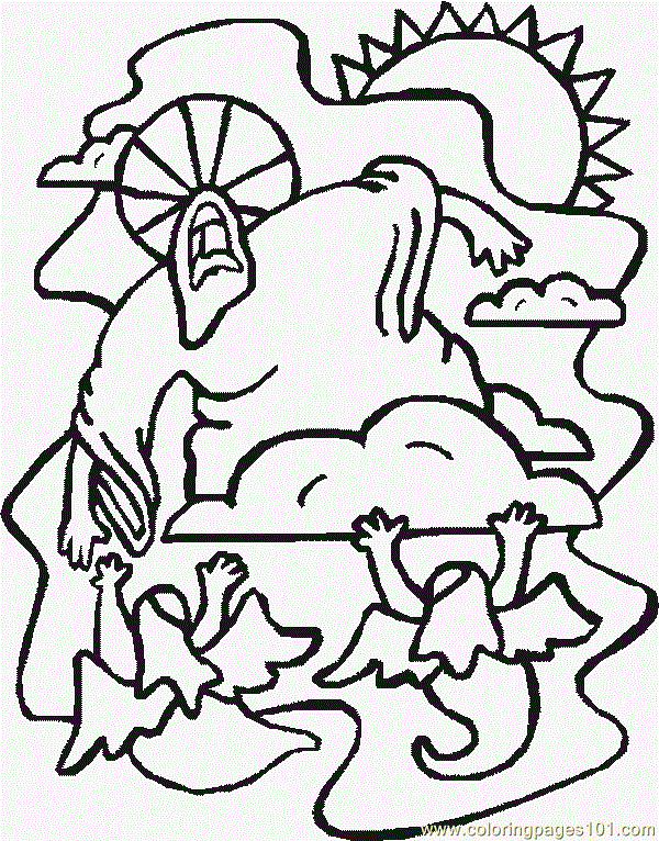 free printable coloring image Holy25